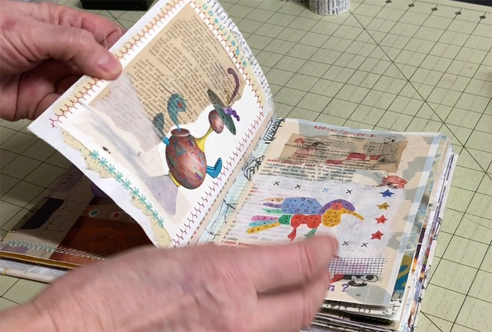 Make Junk Journal Stickers with Paper Scraps 